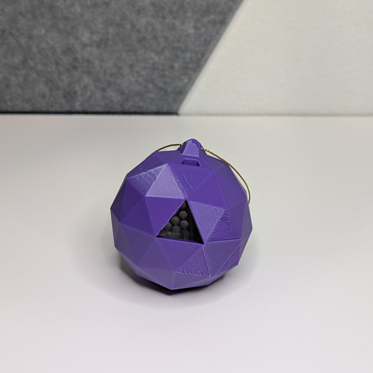 Bitcoin Ornament: Translucent BTC Bauble – Insert a Tree Light for Illuminated Glow